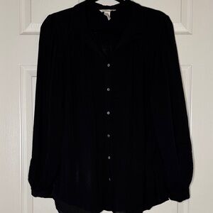 H&M Black Button Down Shirt